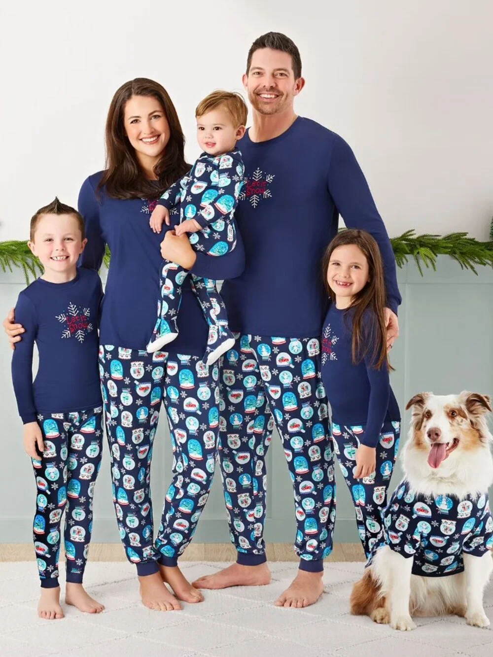 NEW Member's Mark Kids Holiday Pajama Sets Blue 6